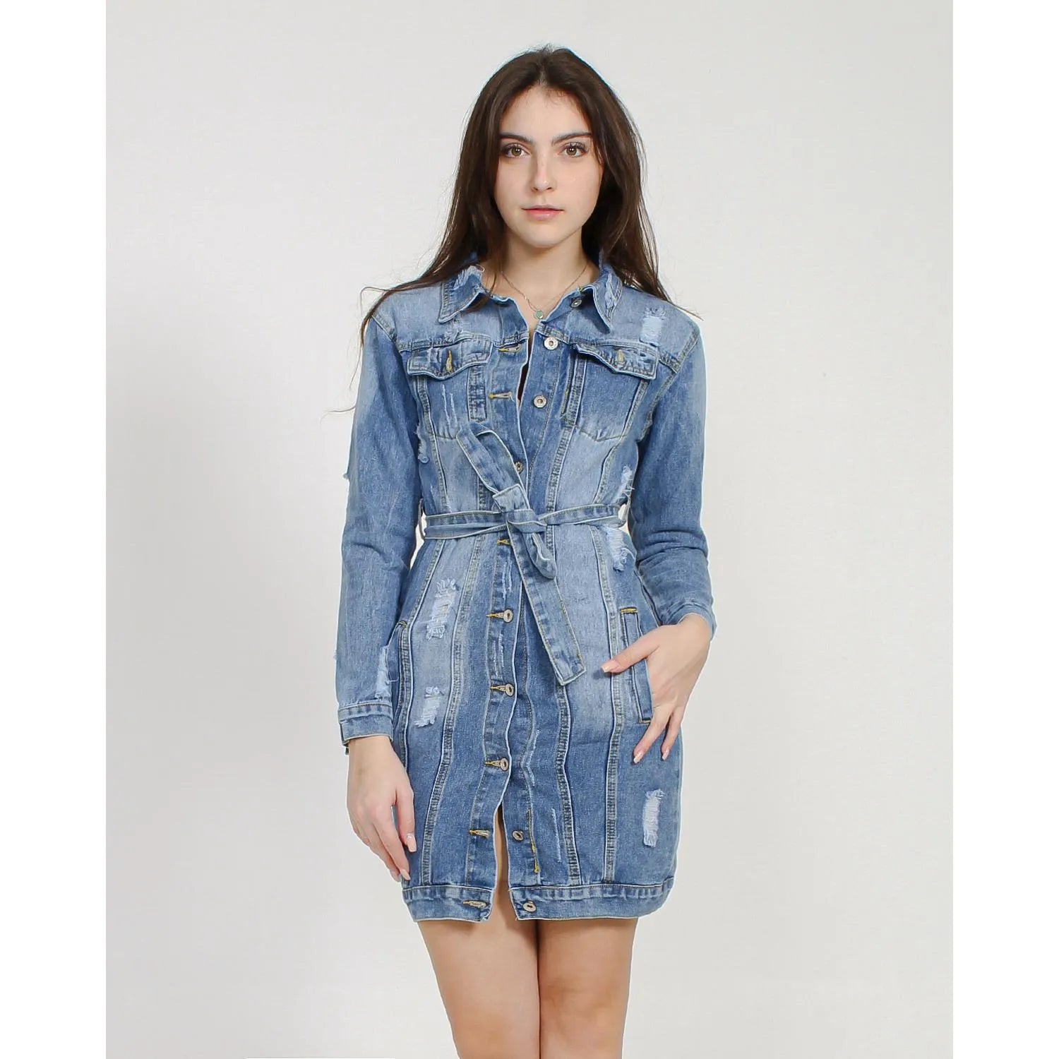 Denim Kjole kvinder forår/sommer