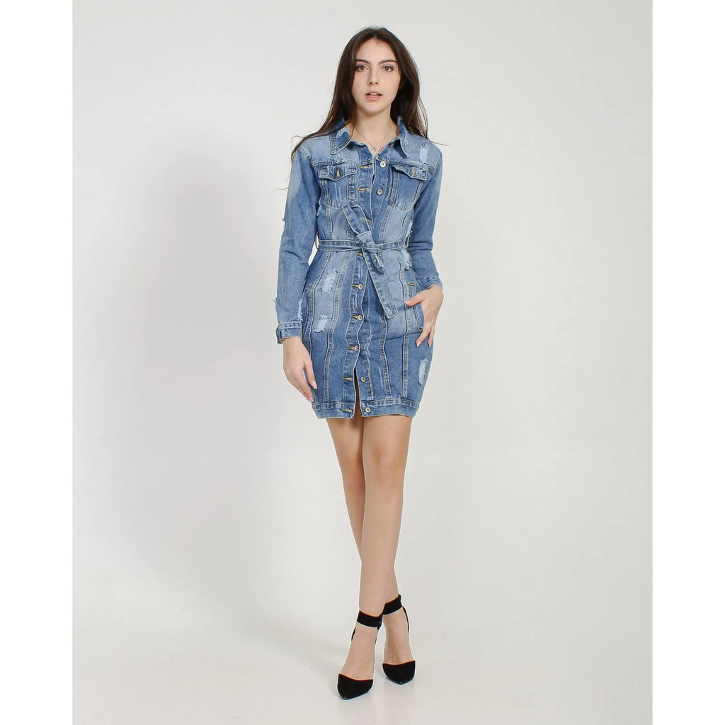 Denim Kjole kvinder forår/sommer