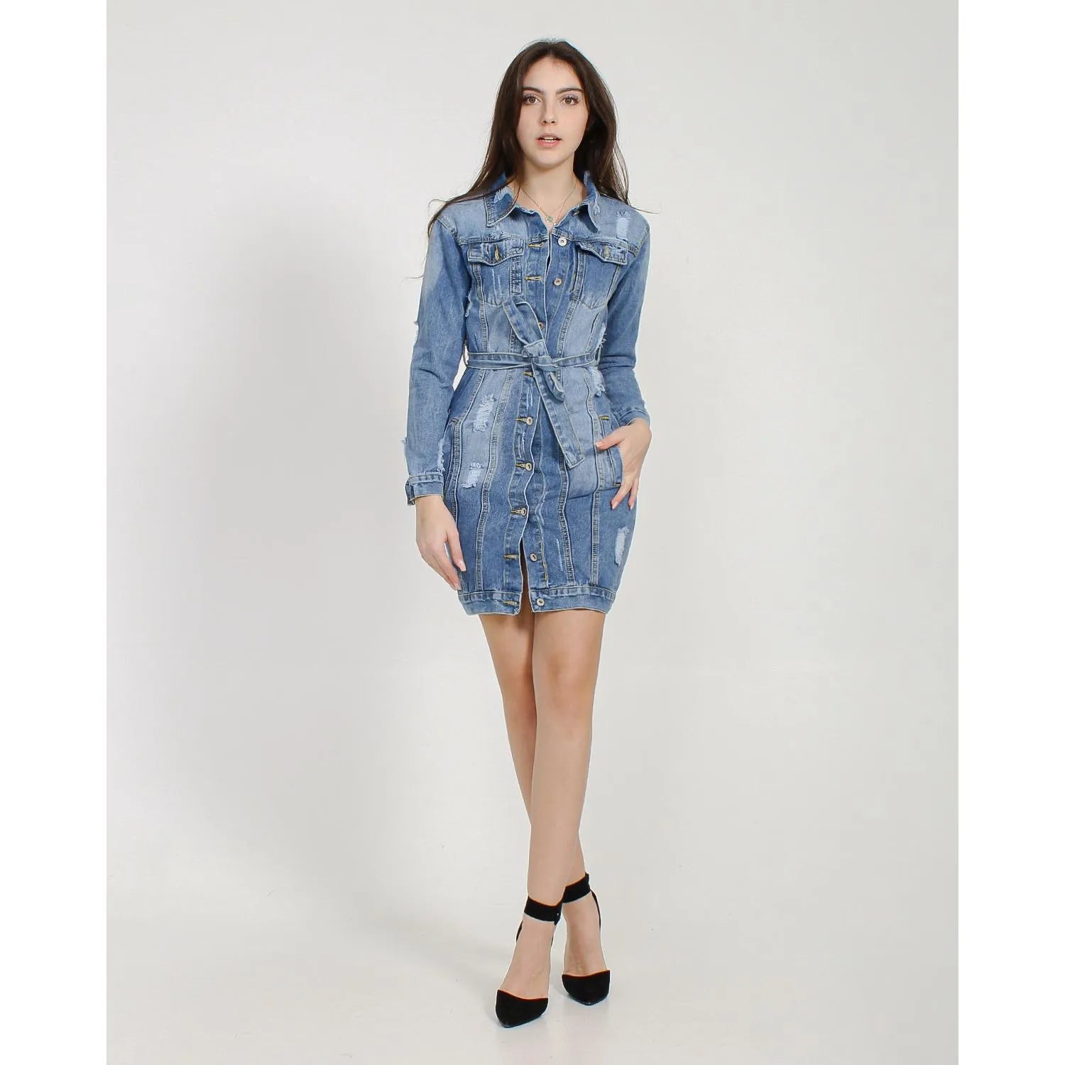 Denim Kjole kvinder forår/sommer